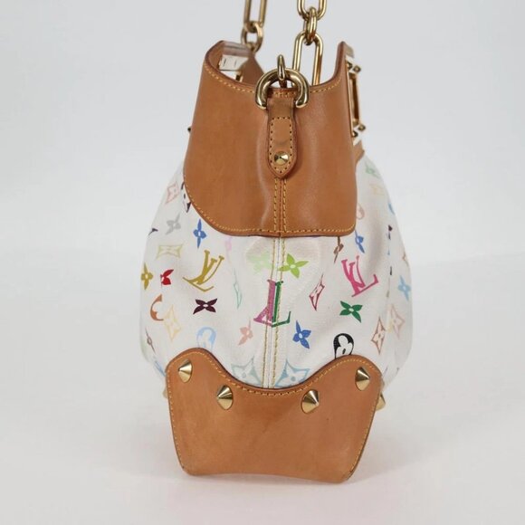 LOUIS VUITTON Monogram Multicolor Judy MM Bag 2Way White M40255 LV Auth 127584V - Picture 4 of 15